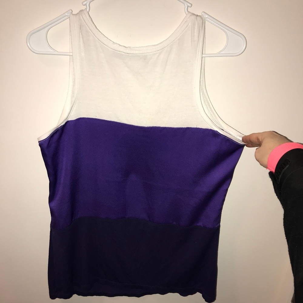 Limited Purple & White Ombre Dressy Tank Top